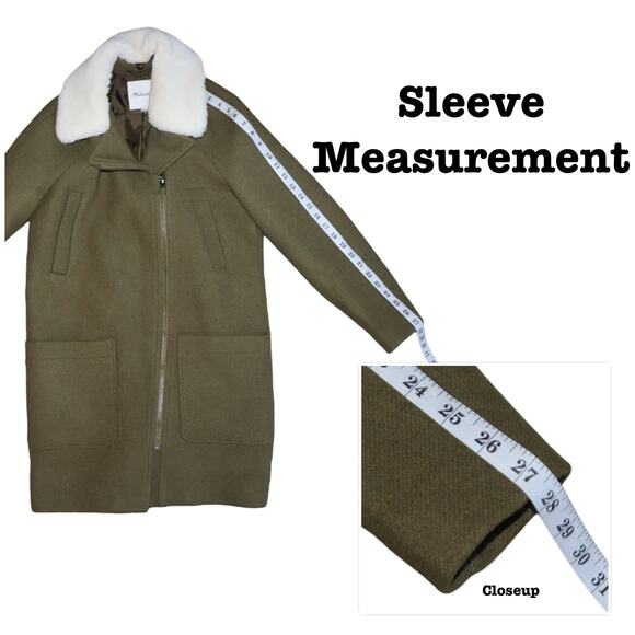 Madewell Eldridge Insuluxe Wool Blend Zip Coat Size Small - Picture 4 of 8